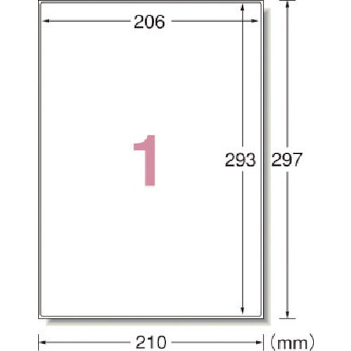 トラスコ中山 3M エーワン 屋外用サインラベル(レーザー)油面用ツヤ消し・ホワイト1面 5枚(ご注文単位1パック)【直送品】