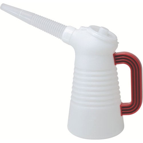 トラスコ中山 フルプラ オイルジョッキ1リッターレッド(ご注文単位1個)【直送品】