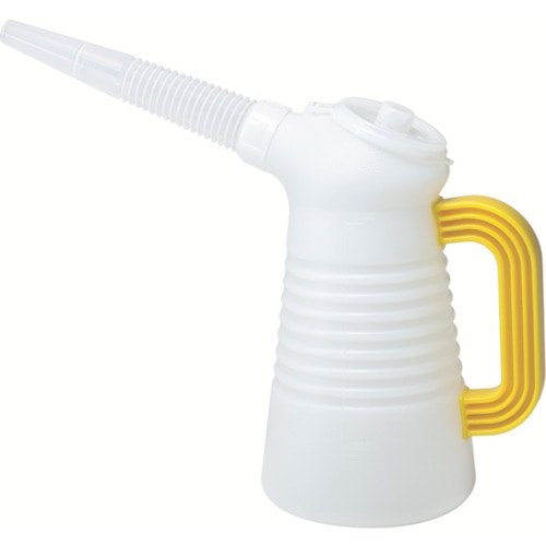 トラスコ中山 フルプラ オイルジョッキ1リッターイエロー(ご注文単位1個)【直送品】