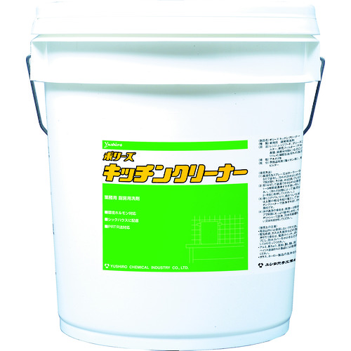 トラスコ中山 ユシロ 厨房機器洗剤 キッチンクリーナー 容量18L(ご注文単位1缶)【直送品】