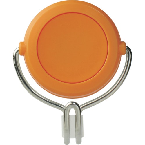 トラスコ中山 緑十字 強力マグネットフック(可動式フックタイプ) 橙 MG-743YR 48×58mm 耐荷重3kg(ご注文単位1個)【直送品】