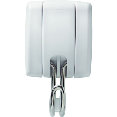 トラスコ中山 緑十字 簡易着脱マグネットフック 白 耐荷重7kg MG-949W 91×54mm ABS樹脂 ブリスターパック入り(ご注文単位1個)【直送品】