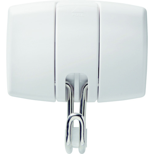 トラスコ中山 緑十字 簡易着脱マグネットフック 白 耐荷重14kg MG-971W 91×85mm ABS樹脂 ブリスターパック入り(ご注文単位1個)【直送品】