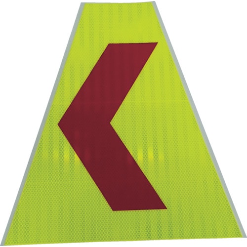 トラスコ中山 仙台銘板 プリズムコーンカバー反射両面 KKB-30L 左矢印（ご注文単位1枚）【直送品】