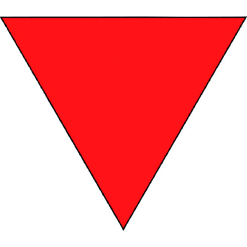 トラスコ中山 ユニット 消防隊進入口ステ 反射 三角(2枚)　133-4099（ご注文単位1組）【直送品】