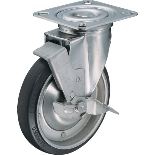 トラスコ中山 ハンマー Sシリーズオールステンレス自在SP付ゴム車200mm(ご注文単位1個)【直送品】