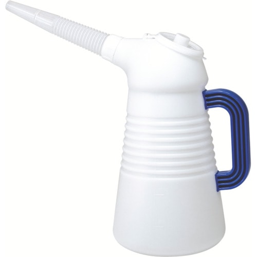 トラスコ中山 フルプラ オイルジョッキ 2リッターブルー(ご注文単位1個)【直送品】