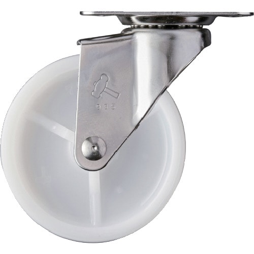 トラスコ中山 ハンマー Eシリーズオールステンレス自在ナイロン車75mm(ご注文単位1個)【直送品】