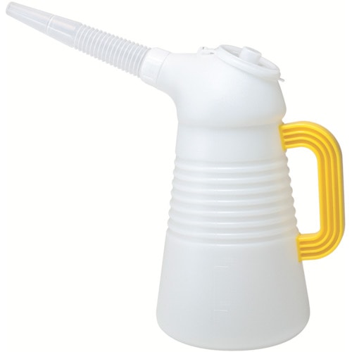 トラスコ中山 フルプラ オイルジョッキ 2リッターイエロー(ご注文単位1個)【直送品】