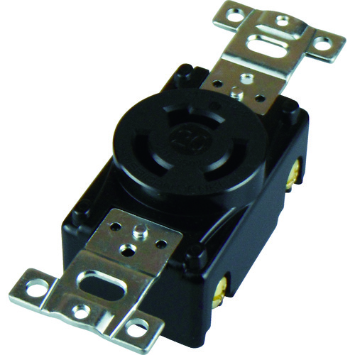 トラスコ中山 アメリカン電機 引掛形 埋込コンセント 3P20A250V(ご注文単位1個)【直送品】