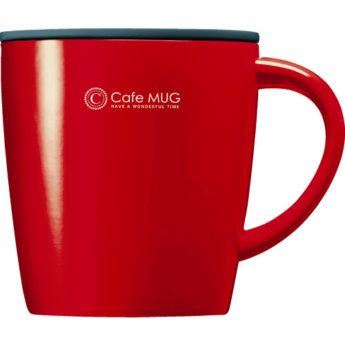 トラスコ中山 アスベル SP真空断熱マグカップ MG-T330 レッド（ご注文単位1個）【直送品】