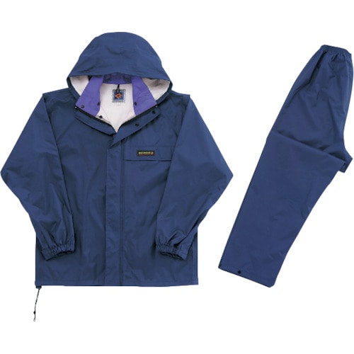 トラスコ中山 カジメイク オールマインドスーツ ネイビー LL(ご注文単位1着)【直送品】