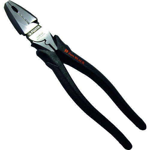 トラスコ中山 フジ矢 電工職人偏芯ペンチ Zero Black 全長232mm(ご注文単位1個)【直送品】