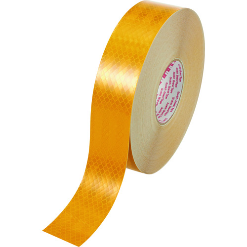 トラスコ中山 3M フレキシブルプリズム反射シート 50mm×45.7m 黄色(ご注文単位1巻)【直送品】