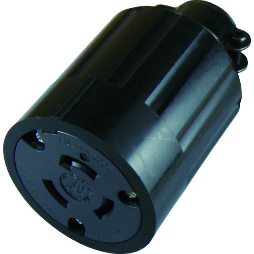 トラスコ中山 アメリカン電機 引掛形 ゴムコネクタボディ 3P30A250V(ご注文単位1個)【直送品】