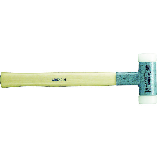 トラスコ中山 HALDER スーパークラフトハンマー ヒッコリー製ハンドル付ナイロン白 頭径4 481-8237(ご注文単位1本)【直送品】