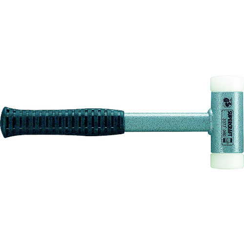 トラスコ中山 HALDER スーパークラフトハンマー スティール製ハンドル付ナイロン白 頭径4 481-8342(ご注文単位1本)【直送品】