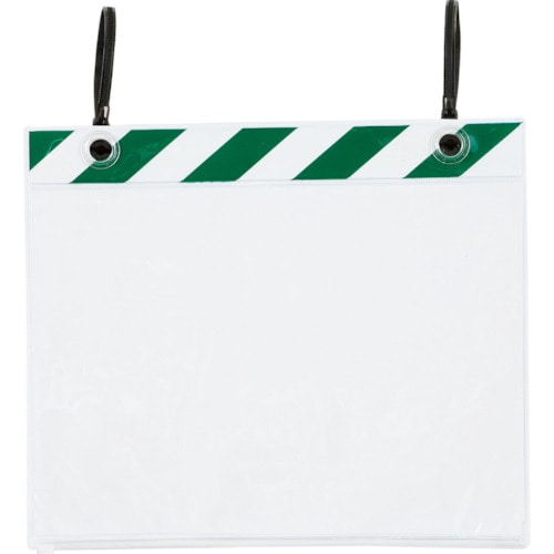 トラスコ中山 ユニット ポケットハンガー A4横 緑白 5枚組(ご注文単位1組)【直送品】