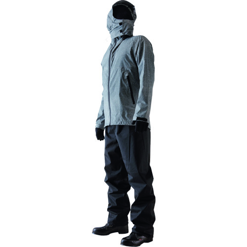 トラスコ中山 川西 視界良好レインスーツ~廻るフード~ 3Lサイズ(ご注文単位1着)【直送品】
