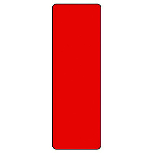 トラスコ中山 ユニット 短冊型標識 (赤)無地（ご注文単位1枚）【直送品】
