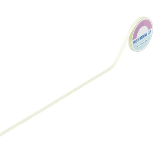 トラスコ中山 緑十字 「超」高輝度蓄光テープ SAF1005 10mm幅×5m PET(ご注文単位1巻)【直送品】