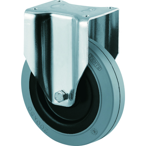 トラスコ中山 テンテキャスター 重荷重用高性能旋回キャスター“DELTA”(牽引・時速15キロ以下まで対応・メンテナンスフリー) φ200 固定式(ご注文単位1個)【直送品】