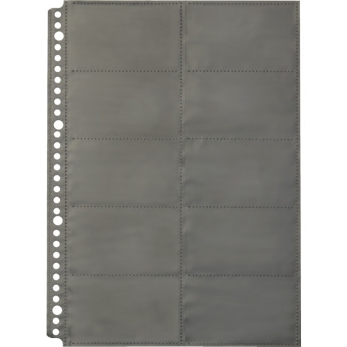 トラスコ中山 キングジム ショットドックス 名刺ホルダー台紙(ご注文単位1冊)【直送品】