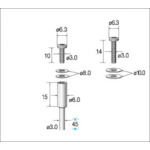 トラスコ中山 ナカニシ マンドレール（ご注文単位1袋）【直送品】