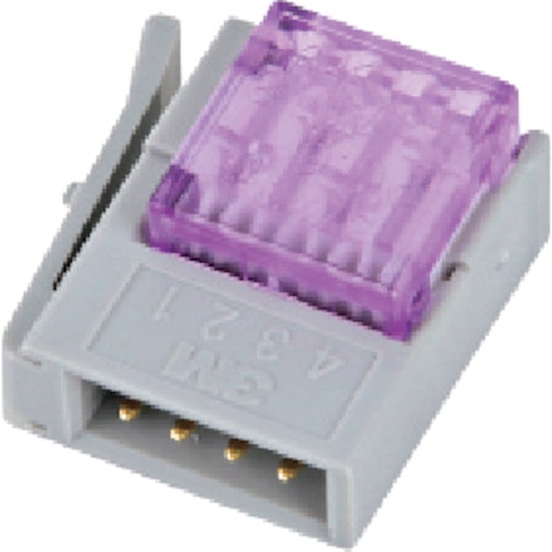 トラスコ中山 3M ミニ・クランプ ワイヤーマウントプラグ 4極(ご注文単位1個)【直送品】