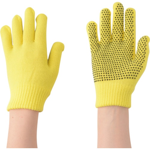 トラスコ中山 勝星 のびのび滑り止め手袋 黄(ご注文単位1組)【直送品】