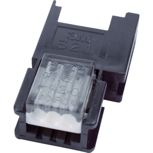 トラスコ中山 3M ミニ・クランプ ワイヤーマウントソケット3極 ケーブル中継接続用　449-3206（ご注文単位1個）【直送品】