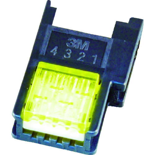 トラスコ中山 3M ミニ・クランプ ワイヤーマウントソケット4極 ケーブル中継接続用　449-3281（ご注文単位1個）【直送品】