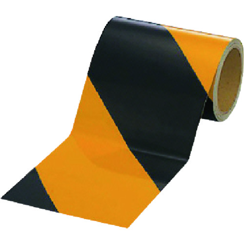 トラスコ中山 ユニット 反射トラテープ ポリエステル樹脂フィルム 150mm幅×10m(ご注文単位1巻)【直送品】