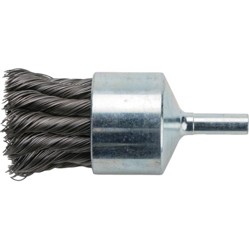 トラスコ中山 バーテック ノット型(ヒネリ)軸付きエンドブラシ MEBB-41A 30X6 SW0.35（ご注文単位1個）【直送品】