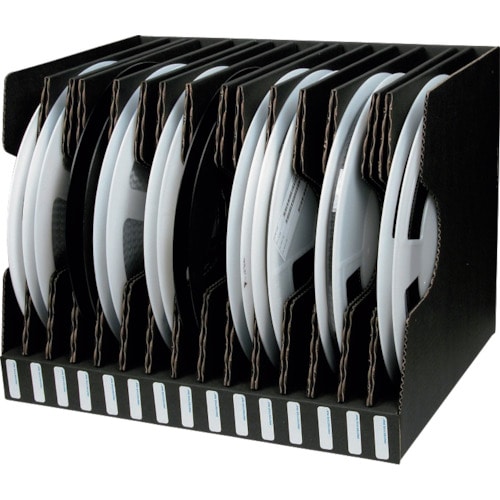 >トラスコ中山 DESCO チップリール立て 15リール収納 リール外径330mm(ご注文単位1個)【直送品】