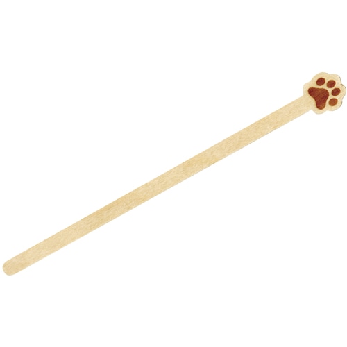 トラスコ中山 大黒 木製マドラー 肉球 100本入(ご注文単位1袋)【直送品】