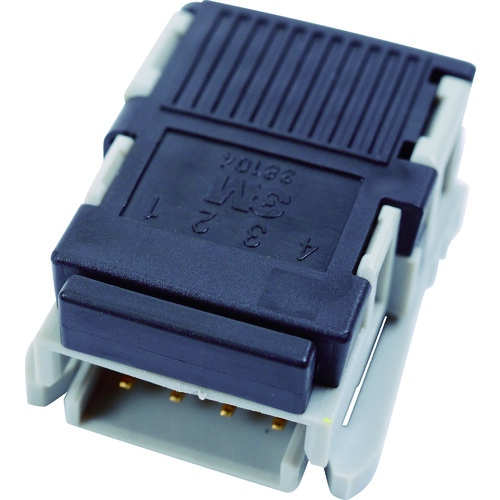 トラスコ中山 3M リンクコネクタ ワイヤーマウントコネクタ4極 フラットケーブル用 449-3451(ご注文単位1個)【直送品】