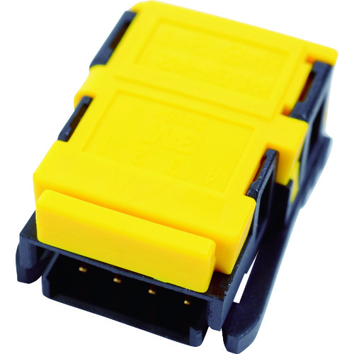 トラスコ中山 3M リンクコネクタ ワイヤーマウントコネクタ4極 ラウンドケーブル用 449-3486(ご注文単位1個)【直送品】