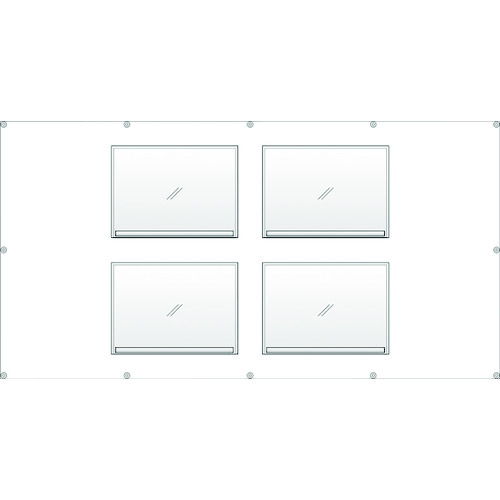 トラスコ中山 ユニット フェンスポケットA3用紙4枚用（ご注文単位1枚）【直送品】
