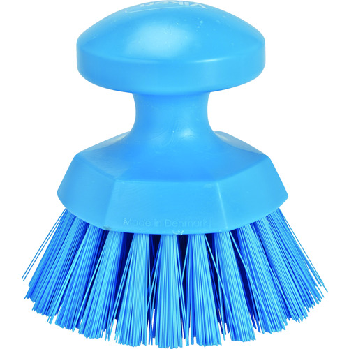 トラスコ中山 Vikan ハンドブラシ/丸 3885 ブルー(ご注文単位1個)【直送品】