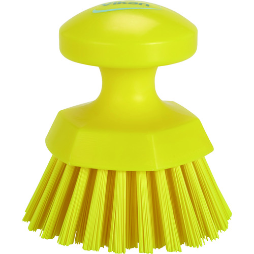 トラスコ中山 Vikan ハンドブラシ/丸 3885 イエロー(ご注文単位1個)【直送品】