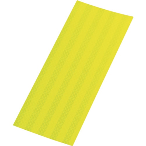 トラスコ中山 緑十字 3Mカプセルプリズム型高輝度反射シート 蛍光黄 SL90-KY 90×250mm(ご注文単位1枚)【直送品】