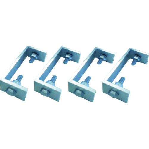 トラスコ中山 ユニット 両面補助金具(平リブ用)4ケ組(ご注文単位1組)【直送品】