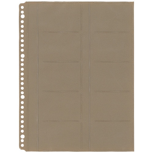 トラスコ中山 キングジム 名刺ホルダ-A4-S台紙(30穴) (10枚入)（ご注文単位1パック）【直送品】