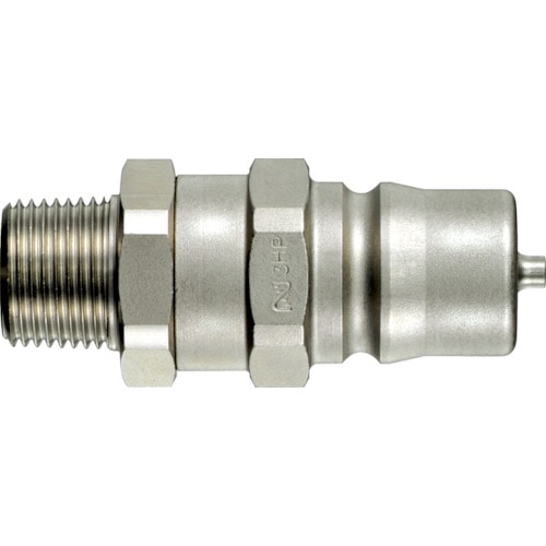 トラスコ中山 日東 HSPカプラプラグ おねじタイプ/テーパねじ 相手側取付サイズRc3/8(07816)(ご注文単位1個)【直送品】