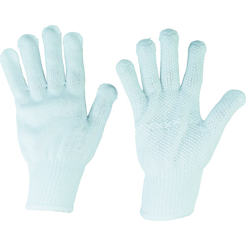 トラスコ中山 丸和ケミカル すべり止め手袋 シリコンドライブ紳士用白粒 Lサイズ（ご注文単位1組）【直送品】