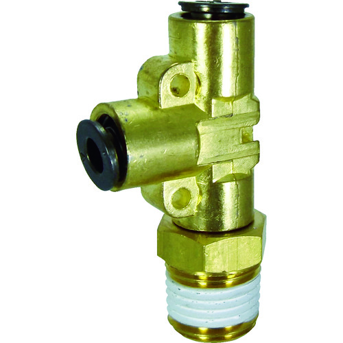 トラスコ中山 チヨダ チューブ継手 フジメイルランティ(金属) 4mm・R1/4(ご注文単位1個)【直送品】