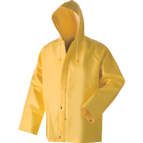 トラスコ中山 ドルフィン 耐水ウェア ジャケットM イエロー(ご注文単位1着)【直送品】