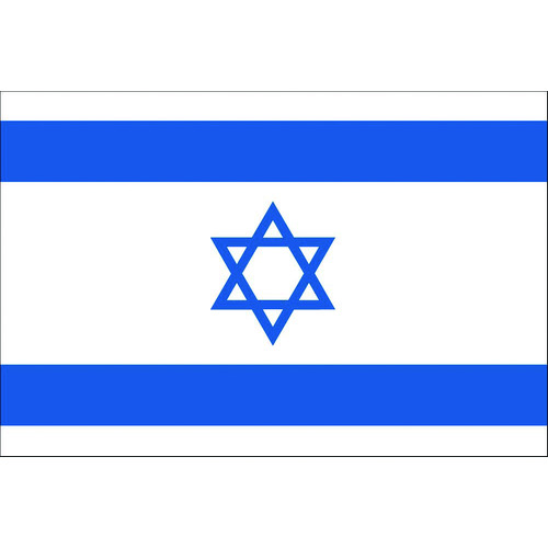 トラスコ中山 東京製旗 卓上旗(16×24cm)イスラエル(ご注文単位1枚)【直送品】