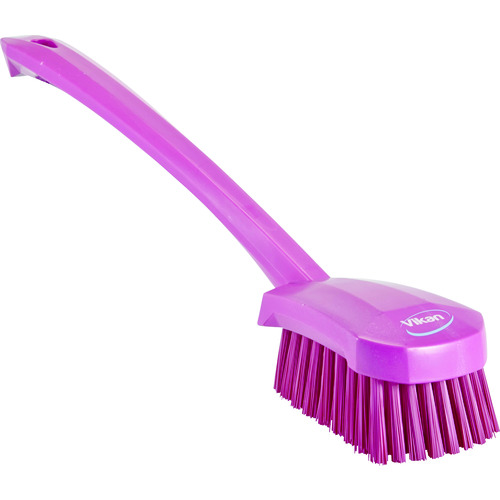 トラスコ中山 Vikan ロングハンドルブラシ 4186 ピンク(ご注文単位1個)【直送品】